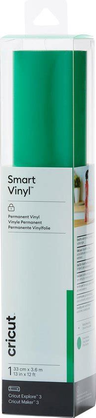Cricut Smart Vinyl Permanent 33X366Cm 1 Sheet (Grass); Works without a cutting mat – just load & go!; Dishwasher friendly; Weather-resistant, ideal for outdoor projects; For Cricut Explore® 3 & Cricut Maker® 3